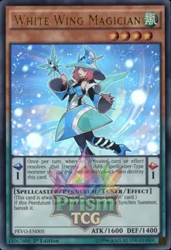 1st ed White Wing Magician ultra rare PEVO-EN005 Yugioh - Image 1