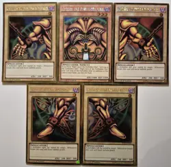 Yu-Gi-Oh All 5 Pieces of Exodia the Forbidden One *Exodia Set* 1st Ed Gold Rare - Image 1