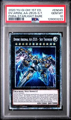 Divine Arsenal AA-ZEUS - Sky Thunder 2020 Yugioh PHRA-EN045 Starlight 1st PSA 10 - Image 1