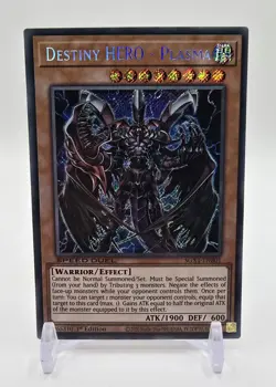 Yugioh! Destiny HERO - Plasma - SGX1-ENB01 - Secret Rare - 1st Edition - Speed D - Image 1