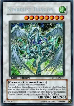 Yugioh Stardust Dragon CT05-EN001 Limited Edition Secret Rare NM - Image 1