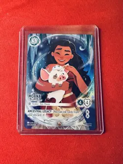 Moana Curious Explorer Iconic Disney Lorcana TCG Character Card 242/204 - Image 1
