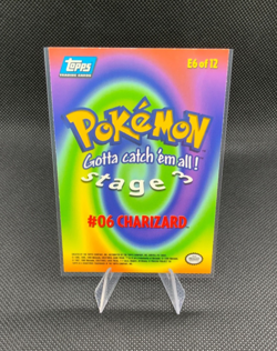 Pokemon Card E6 of 12 - #6 Charizard *blue logo/rare* - Image 2
