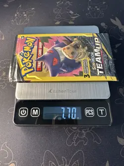 Rare Pokemon Team Up 3 Card Factory Sealed Booster Pack HEAVY 7.70g - Image 1