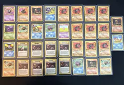 Pokemon TCG Card Collection Fossil First 1st Edition 34 Cards Incomplete Regular - Image 1
