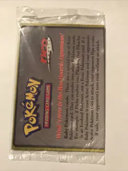Marill Promo Wizards Black Star #29 Vintage Pokemon Card Sealed - Image 2