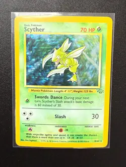 Pokemon Scyther Jungle Holo Rare Unlimited Pokemon TCG Card #10/64 1999 70 HP 10 - Image 3