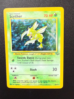 Pokemon Scyther Jungle Holo Rare Unlimited Pokemon TCG Card #10/64 1999 70 HP 10 - Image 4