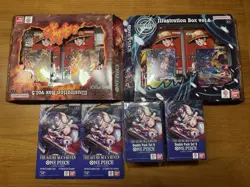 One Piece LOT BANDAI CARD GAME TCG Illustration Box Vol. 5 & Vol. 6 & More - Image 1