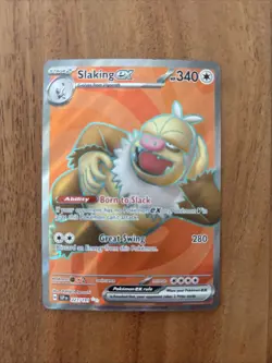 Pokemon TCG Slaking EX Card 227/191 Surging Sparks Ultra Rare NM - Image 1