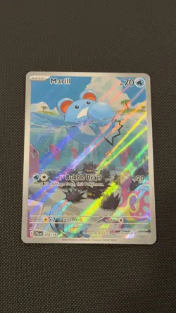 Pokemon Marill 204/193 Sv02 Paldea Evolved Illustration Rare Holo TCG Card - Image 1