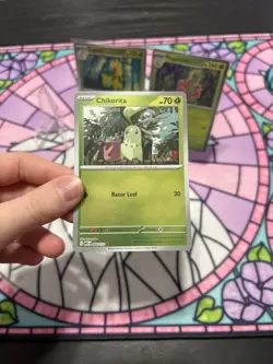 Pokemon TCG Chikorita Bayleaf Meganium MEG 2025 Lot 3 Cards English Holo - Image 2