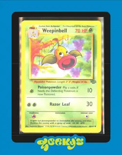 WEEPINBELL - 48/64 - Jungle - Pokemon Card - HP $2MIN ORDER - Image 1
