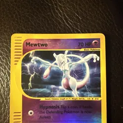 Pokemon Mewtwo TCG Reverse Holo Rare Card 20/165 Expedition Base Set 2002 - Image 3