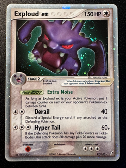 Exploud ex 92/100 EX Crystal Guardians Pokemon Card Holo Foil Rare Swirl MP - Image 1