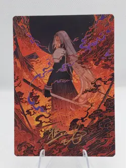 Magic the Gathering - Nibelheim Aflame Art Card FINAL FANTASY Gold Signature - Image 1