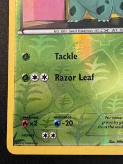 Bulbasaur 1/108 BW Dark Explorers Pokemon Card Reverse Holo Foil Rare LP - Image 5