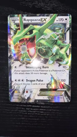 Pokemon TCG Rayquaza EX Roaring Skies Holo Ultra Rare Card 75/108 NM - Image 1