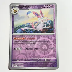 Sylveon 040/131 Rare Reverse Holo Card SV: Prismatic Evolutions Pokemon TCG NM - Image 1