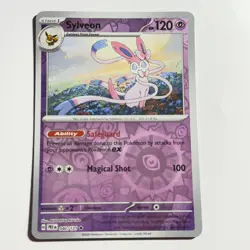 Sylveon 040/131 Rare Reverse Holo Card SV: Prismatic Evolutions Pokemon TCG NM - Image 1