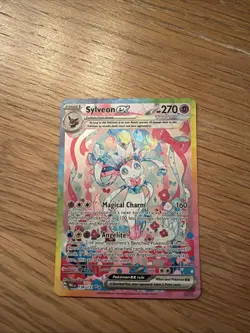 Pokemon TCG Sylveon EX Holo Prismatic Evolutions Card 156/131 M/Nm English - Image 1