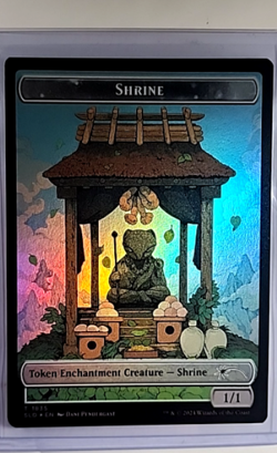 2024 MTG Magic The Gathering SLD Secret Lair Drop Foil #1835 Shrine Token - Image 1
