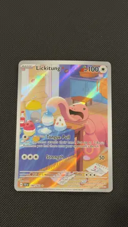 Pokemon IR card Lickitung 180/162 Illustration Rare Temporal Forces - Image 1