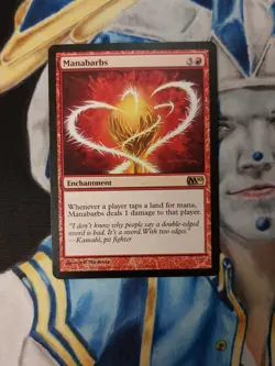 Manabarbs MTG Magic 2010 Rare Red Enchantment Slightly Played x1 MB5 - Image 1