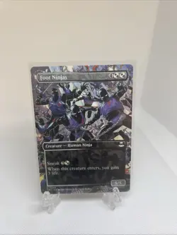 MTG Foot Ninjas Teenage Mutant Ninja Turtles Regular Borderless Common NM - Image 1