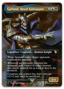 Garland, Royal Kidnapper (Borderless) #442 (NM) Final Fantasy FIC Magic MTG - Image 1