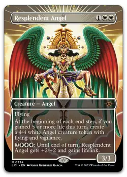 Resplendent Angel (Borderless) #334 (LP) Lost Caverns of Ixalan LCI Magic MTG - Image 1