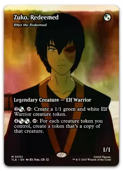 Zuko, Redeemed - Rhys the Redeemed (Borderless) #52 (Foil) (NM) TLE Magic MTG - Image 1