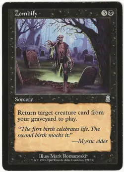 MTG Zombify Odyssey Uncommon LP - Image 1