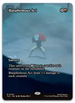 Blasphemous Act (Borderless) #26 (NM) TLE Magic MTG - Image 1