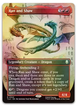 Ran and Shaw (Borderless) #325 (Foil) (NM) TLA Magic MTG - Image 1