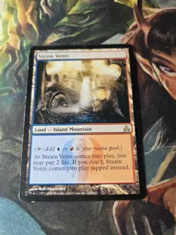 MTG Steam Vents Guildpact Regular Rare MP - Image 2