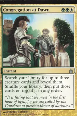 Ravnica: City of Guilds #198 Congregation at Dawn - Image 1