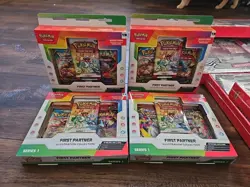 Pokemon TCG First Partner Illustration Collection Series 1 New Sealed Lot of 4 - Image 1