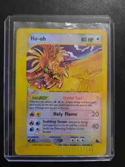 Ho-Oh Skyridge Crystal 149/144 Holo Reverse Pokemon Card Eng Very Rare 2003 Exc- - Image 1