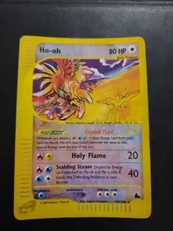 Ho-Oh Skyridge Crystal 149/144 Holo Reverse Pokemon Card Eng Very Rare 2003 Exc- - Image 2