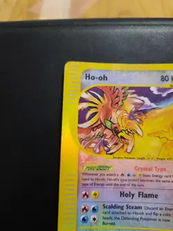 Ho-Oh Skyridge Crystal 149/144 Holo Reverse Pokemon Card Eng Very Rare 2003 Exc- - Image 3