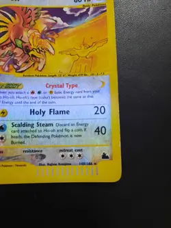 Ho-Oh Skyridge Crystal 149/144 Holo Reverse Pokemon Card Eng Very Rare 2003 Exc- - Image 5