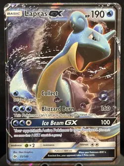 Lapras GX 35/149 Holofoil SM01 SM Base Set Ultra Rare Pokemon NM - Image 1