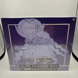 Pokemon Chilling Reign Elite Trainer Box Factory Sealed Small Rip - Image 1