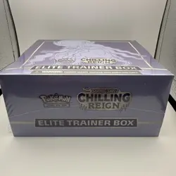 Pokemon Chilling Reign Elite Trainer Box Factory Sealed Small Rip - Image 5