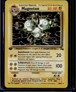 Pokemon 1st Edition LT. SURGE'S RAICHU, ARTICUNO, MAGNETON, GLOOM, GIO NIDOQUEEN - Image 5