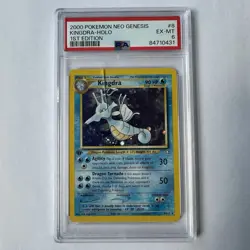 2000 Pokemon Neo Genesis 1st Edition #8 Kingdra Holo PSA 6 - Image 1