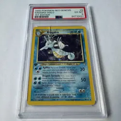 2000 Pokemon Neo Genesis 1st Edition #8 Kingdra Holo PSA 6 - Image 2