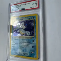 2000 Pokemon Neo Genesis 1st Edition #8 Kingdra Holo PSA 6 - Image 3