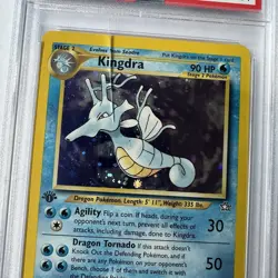 2000 Pokemon Neo Genesis 1st Edition #8 Kingdra Holo PSA 6 - Image 4